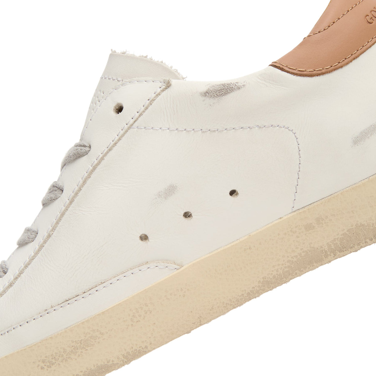 Golden Goose Super-Star Leather Upper And Heel Suede (White/Ice/Light Brown) - Image 8