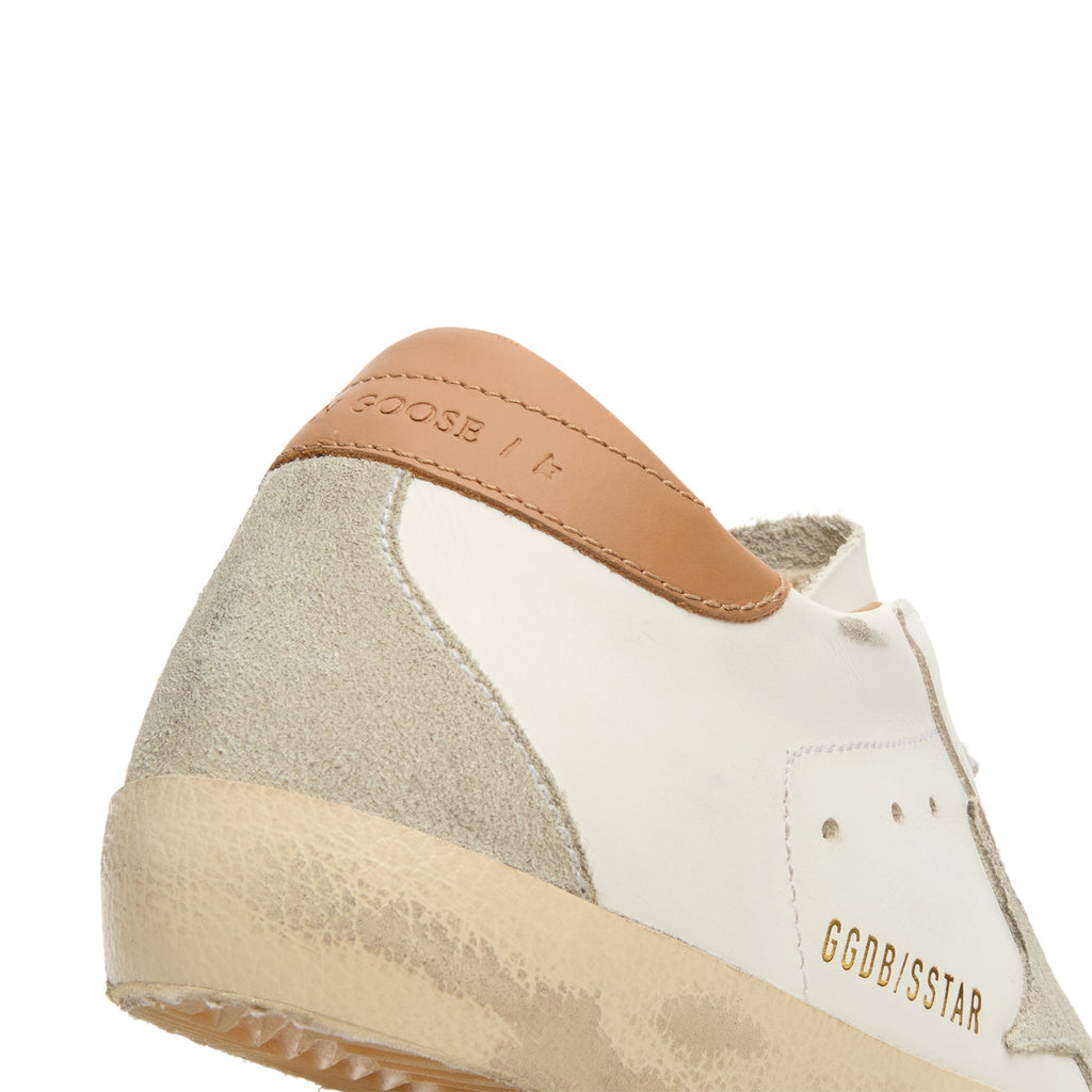 Golden Goose Super-Star Leather Upper And Heel Suede (White/Ice/Light Brown) - Image 9