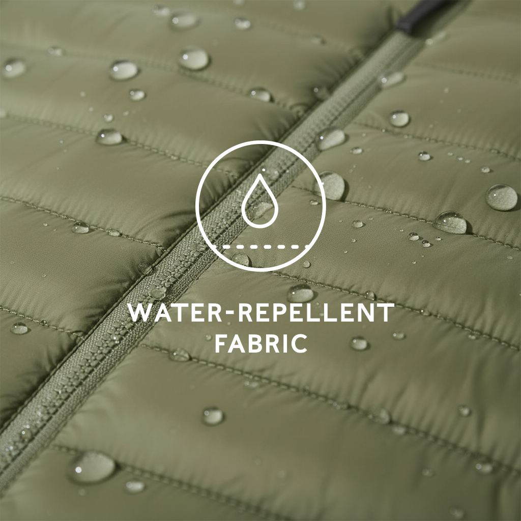 Gibson Mens Insulated Padded Jacket - Khaki - Image 6