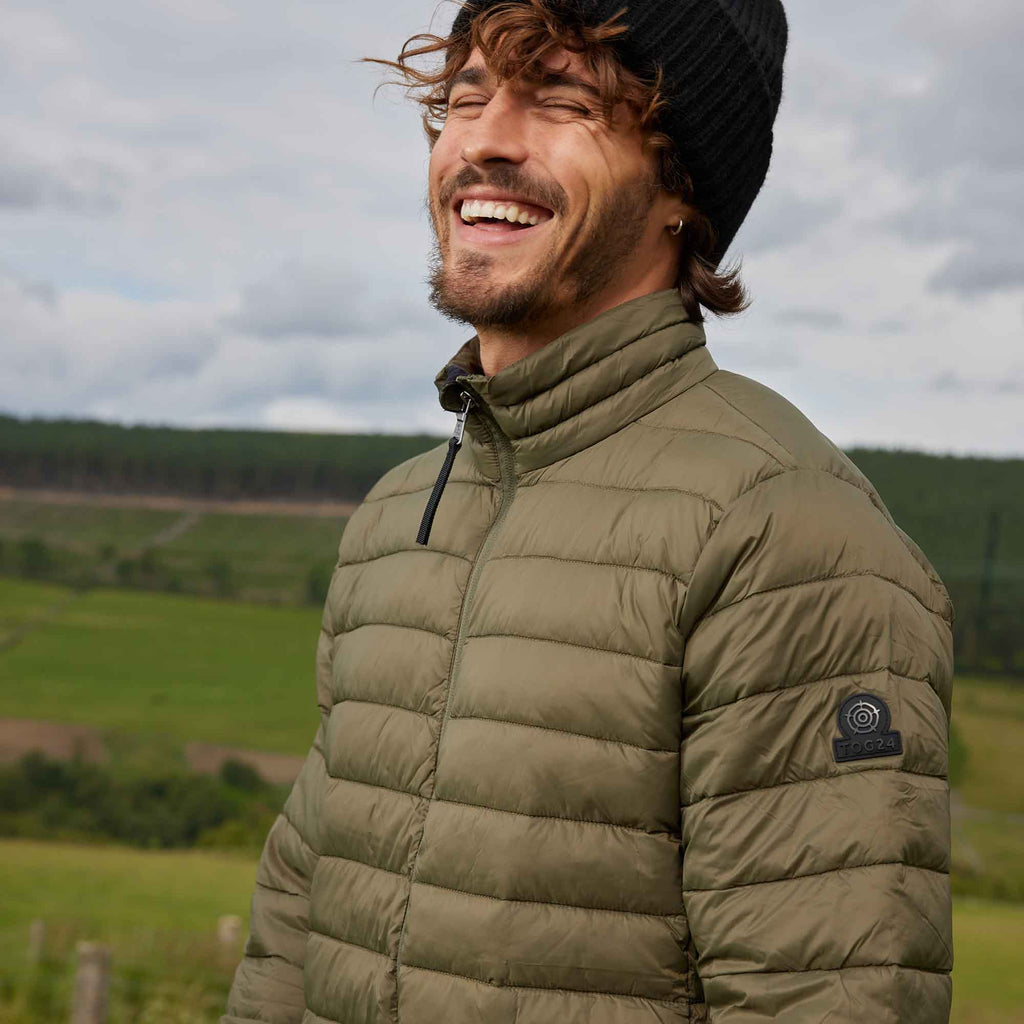 Gibson Mens Insulated Padded Jacket - Khaki - Image 2