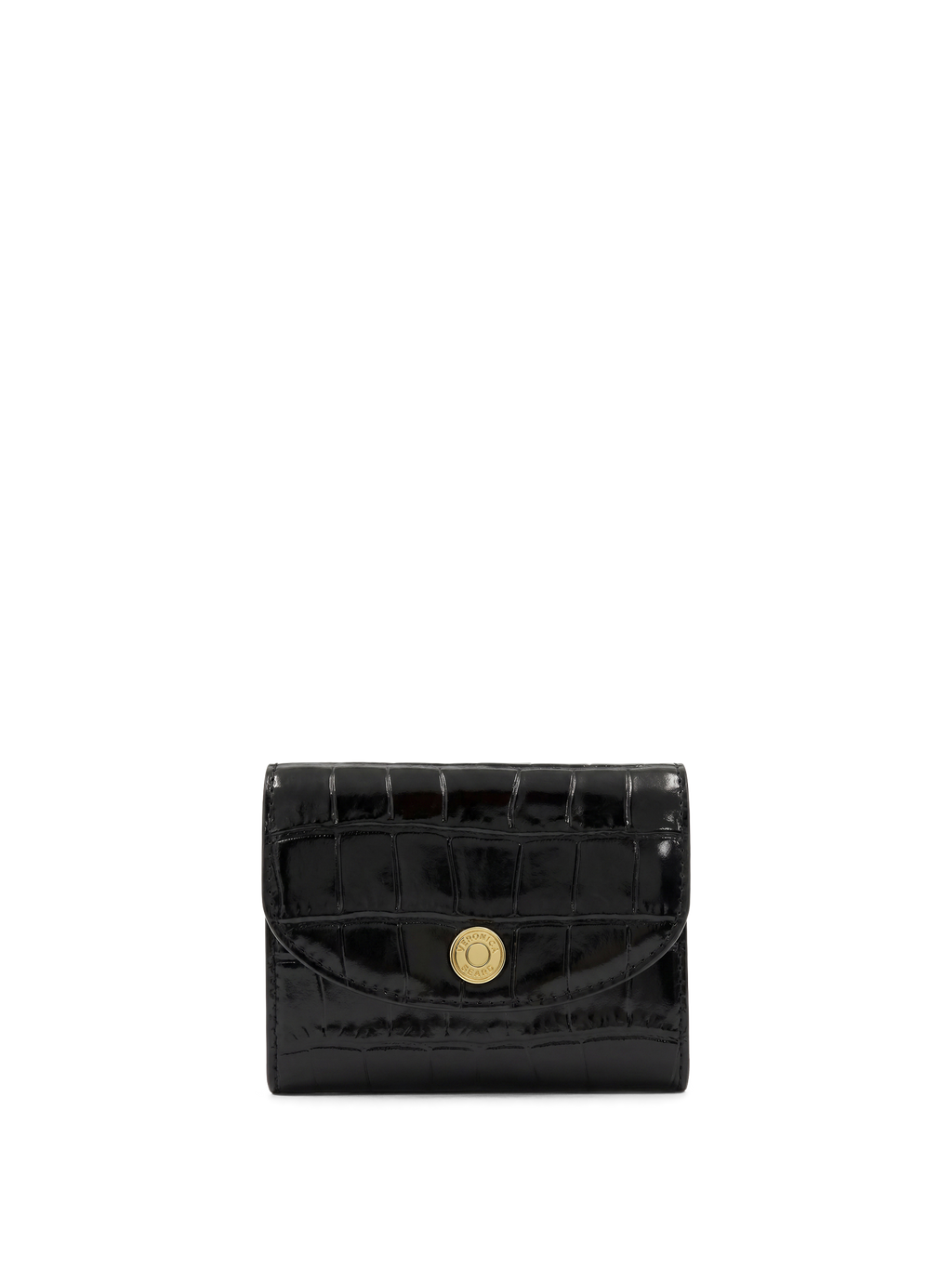 Croc-Embossed Flap Card Holder - Image 5