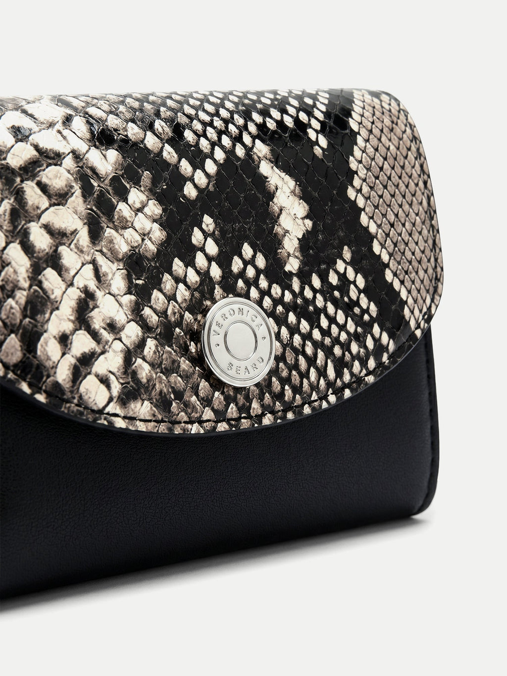 Snake-Embossed Flap Card Holder - Image 2