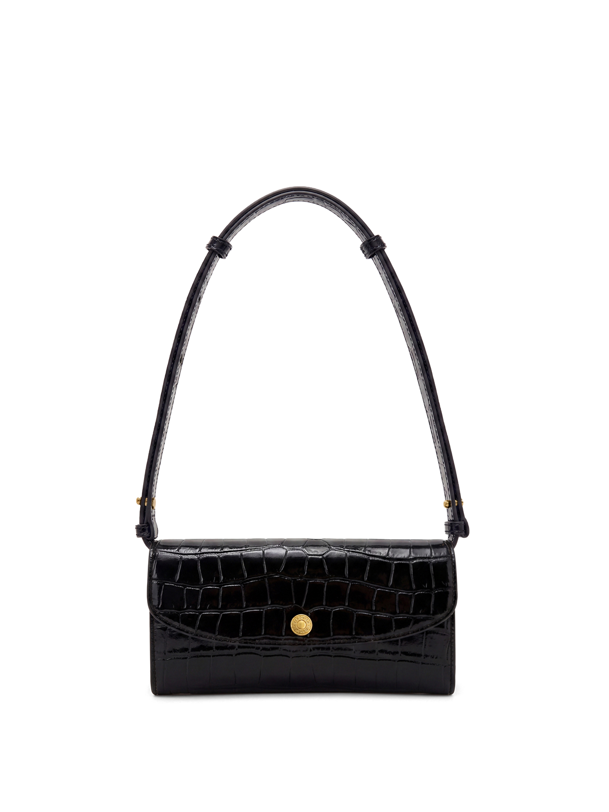 Croc-Embossed Crossbody Wallet - Image 8