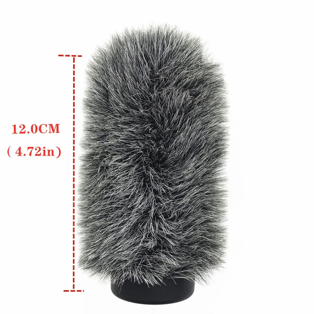 Dead Cat Slip-on Furry Windshield Cover - Grey 12.0CM