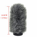 Dead Cat Slip-on Furry Windshield Cover - Grey 12.0CM