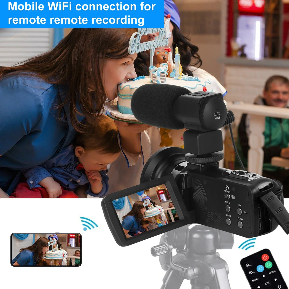 KOMERY 4K WiFi Video Camcorder - Image 3