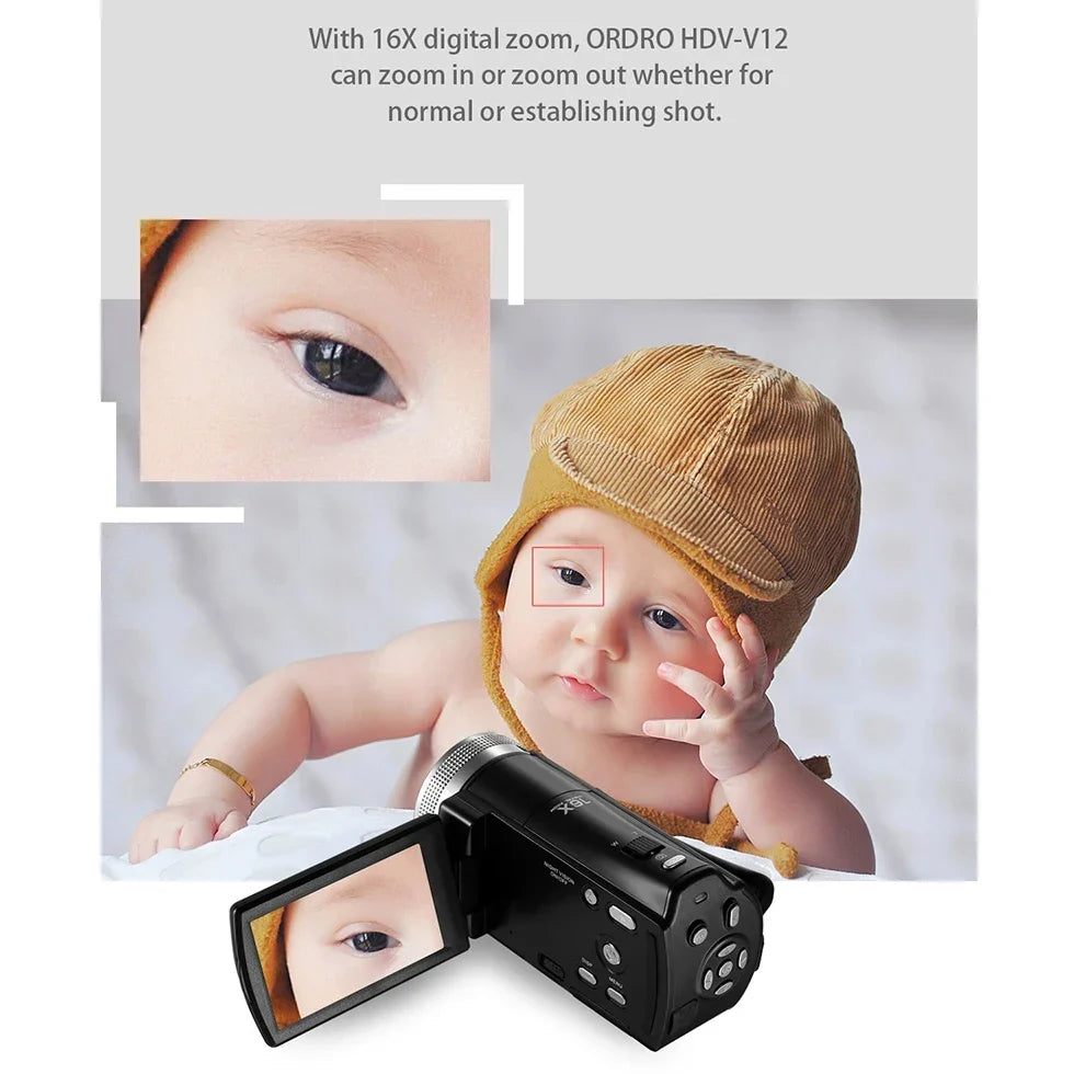 Ordro V12 Vlogging Camera - Image 3