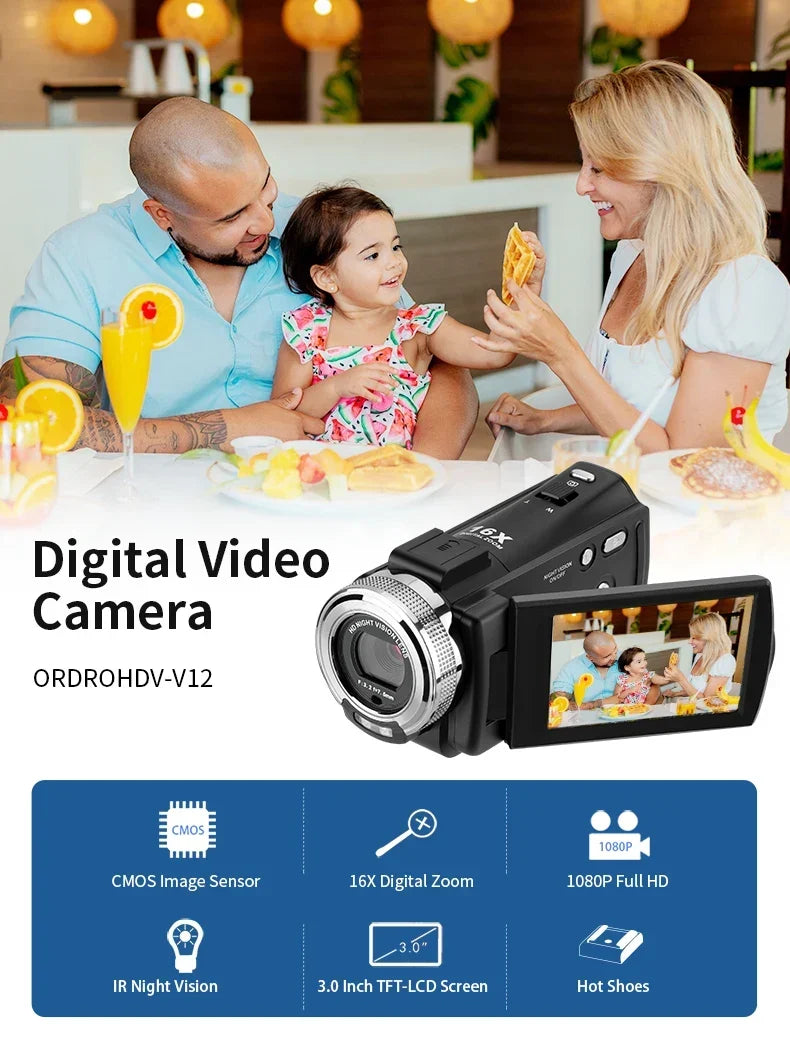 Ordro V12 Vlogging Camera - Image 7