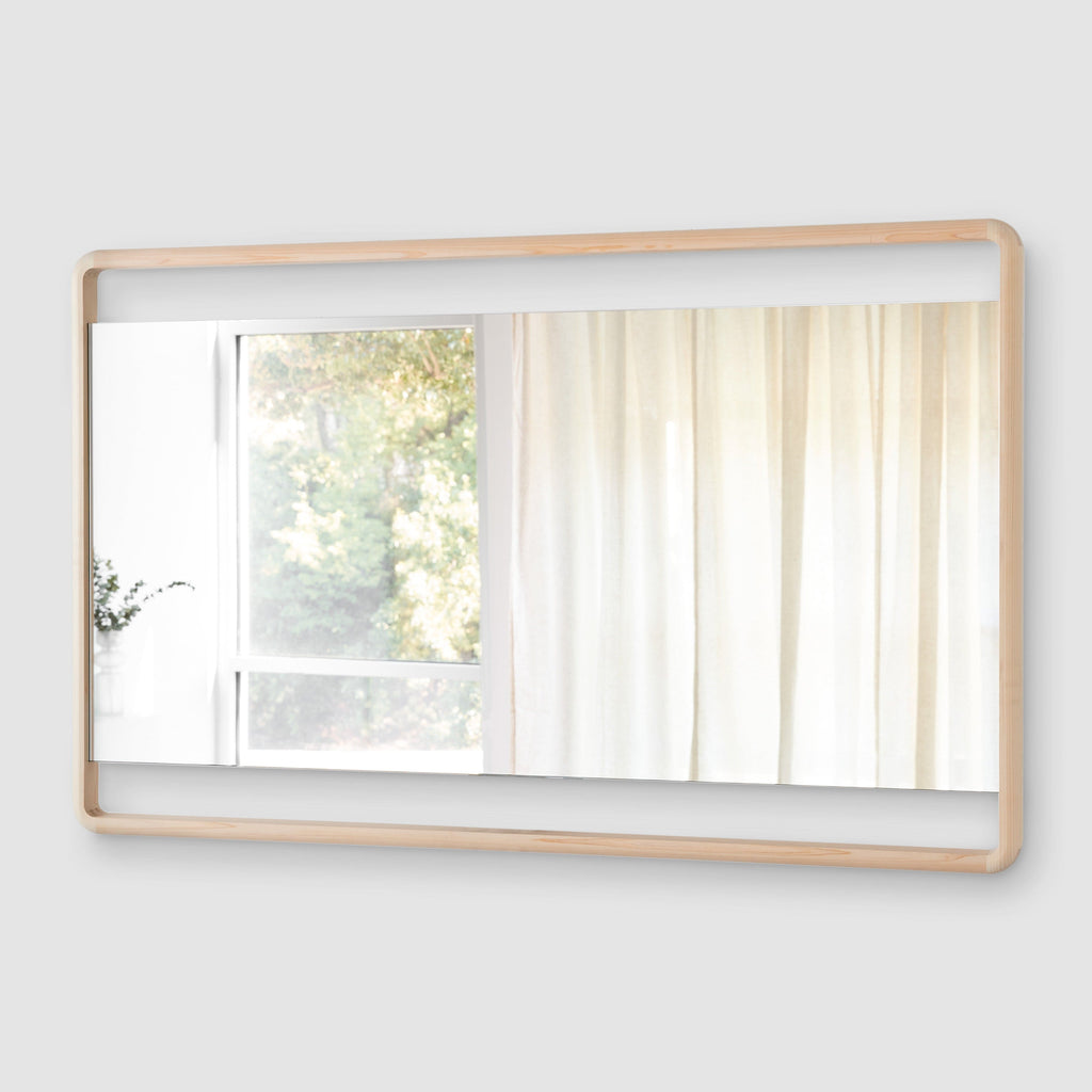 Hinoki Wood Wall Mirror - Image 2