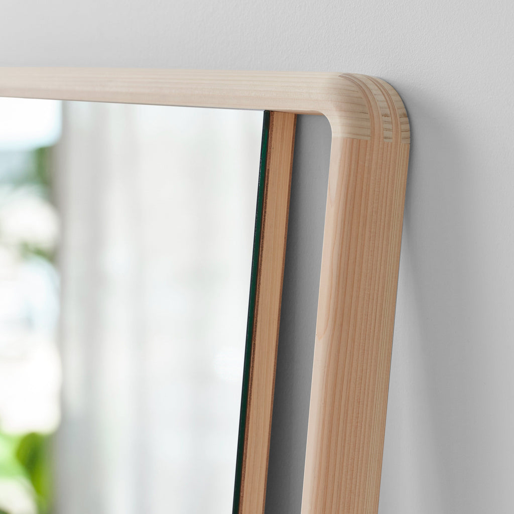 Hinoki Wood Wall Mirror - Image 3