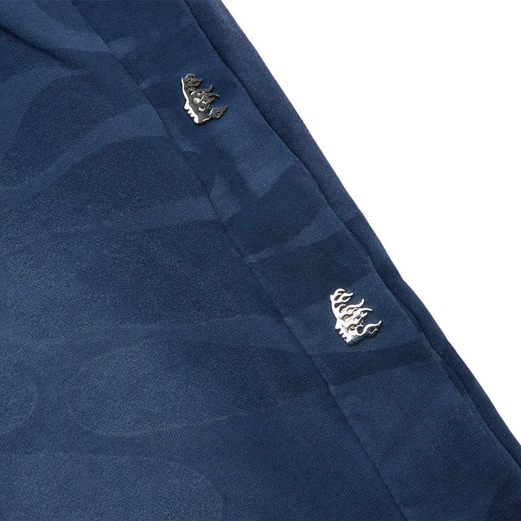 Hellstar Snap Sweatpants with Flame (Black) - Image 4