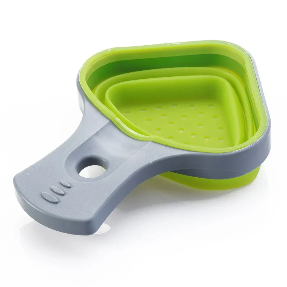 Foldable Silicone Pasta Colander Strainer - Image 7
