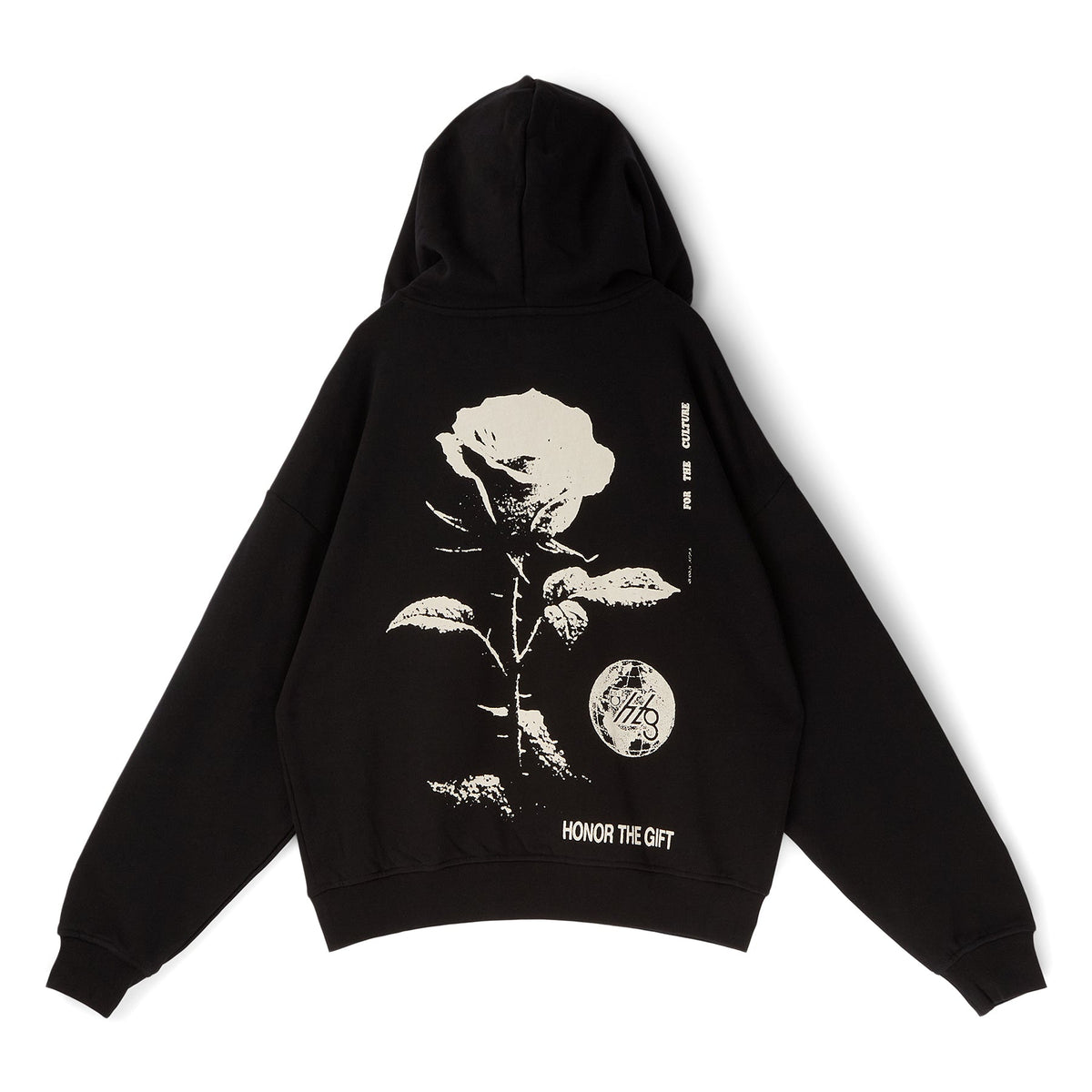 Honor The Gift Fallen Rose Hoodie (Black) - Image 2