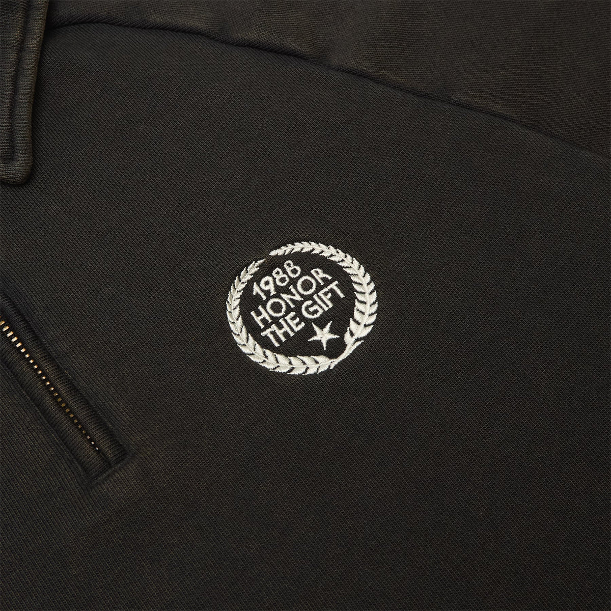 Honor The Gift Vintage Terry Quarter Zip (Vintage Black) - Image 4