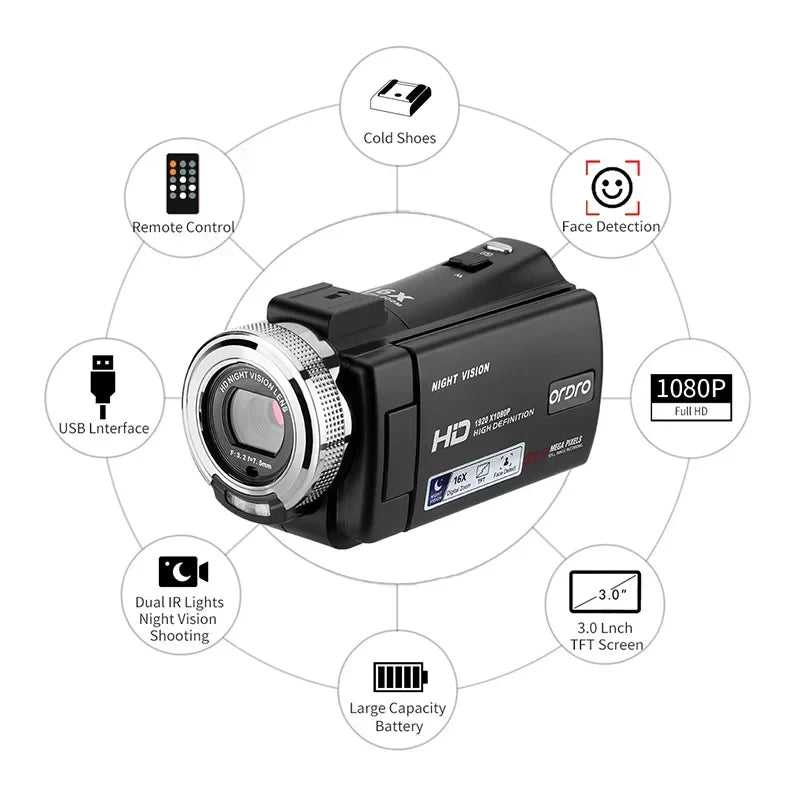 Ordro V12 Vlogging Camera - Image 6