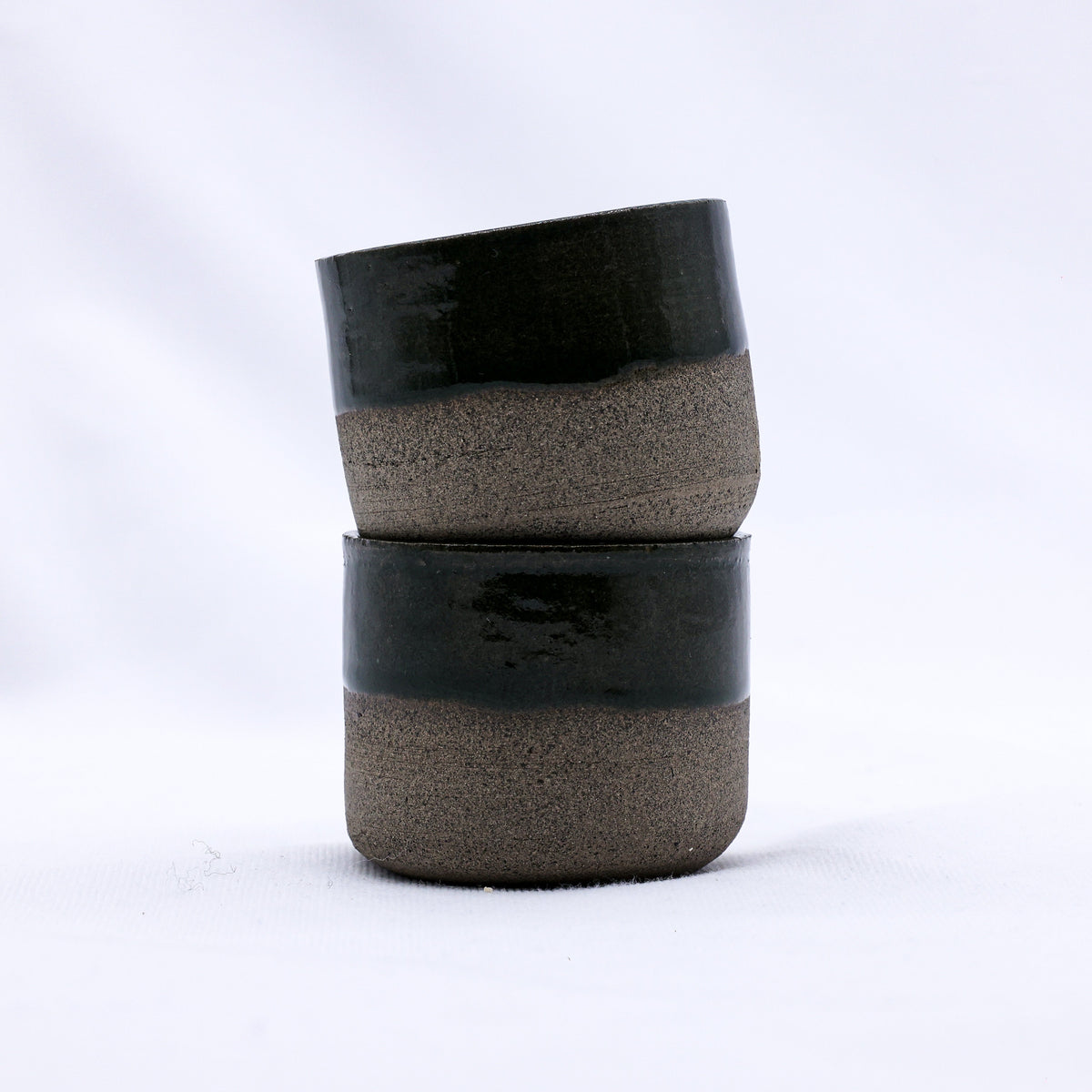 Green Picollo Smoked Grey Handmade Ceramic Stoneware Espresso Mug - Image 4