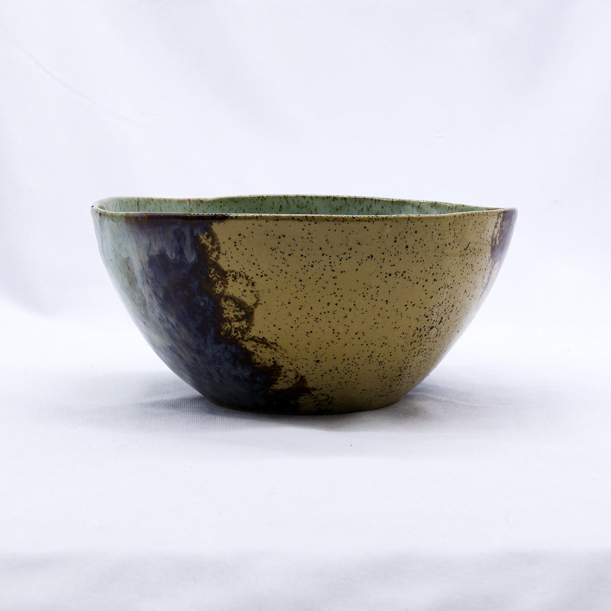 Large Saltwater Lavender Handmade Ceramic Stoneware Dinner Bowl