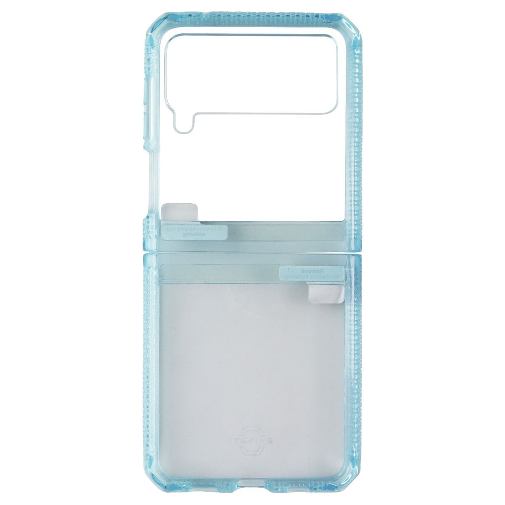 ITSKINS Hybrid // Clear Series Case for Samsung Galaxy Z Flip3 5G - Light Blue - New - Image 2