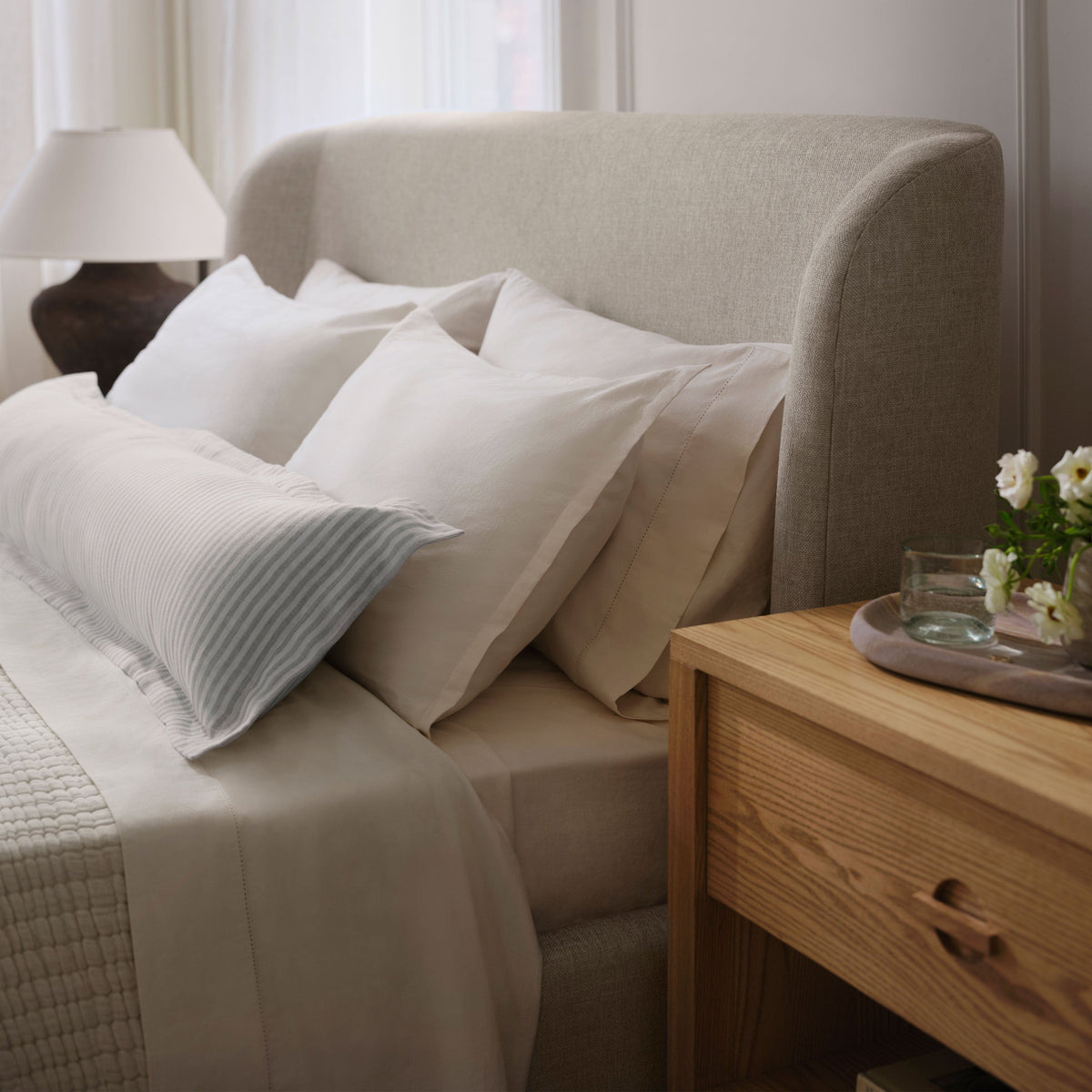 Stonewashed Organic Cotton Percale Shams - Image 23