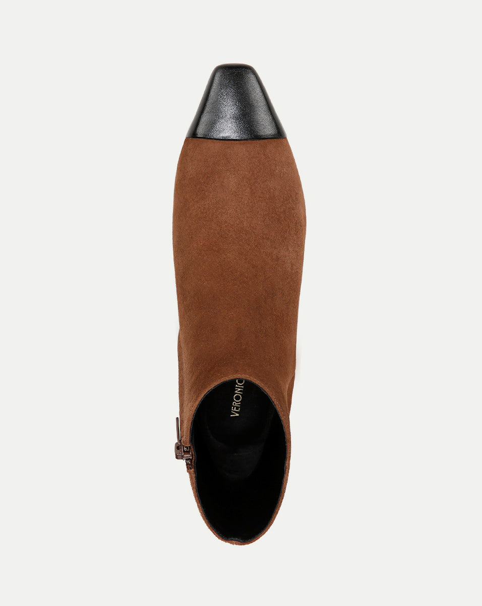 Cecile Suede Cap-Toe Bootie - Image 3
