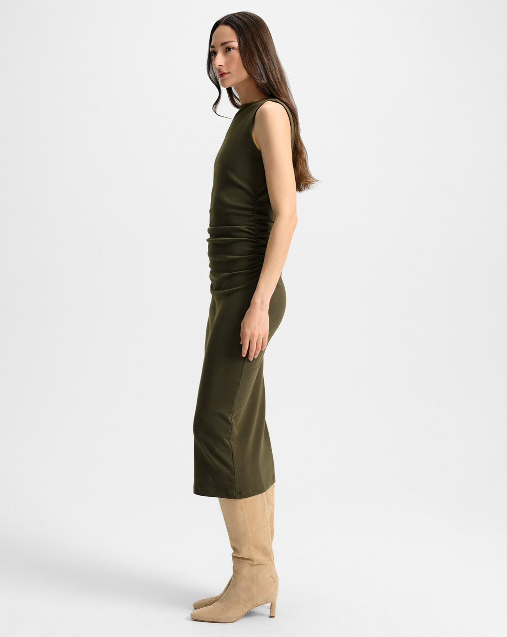 Charissa Stretch-Cotton Midi Dress - Image 2