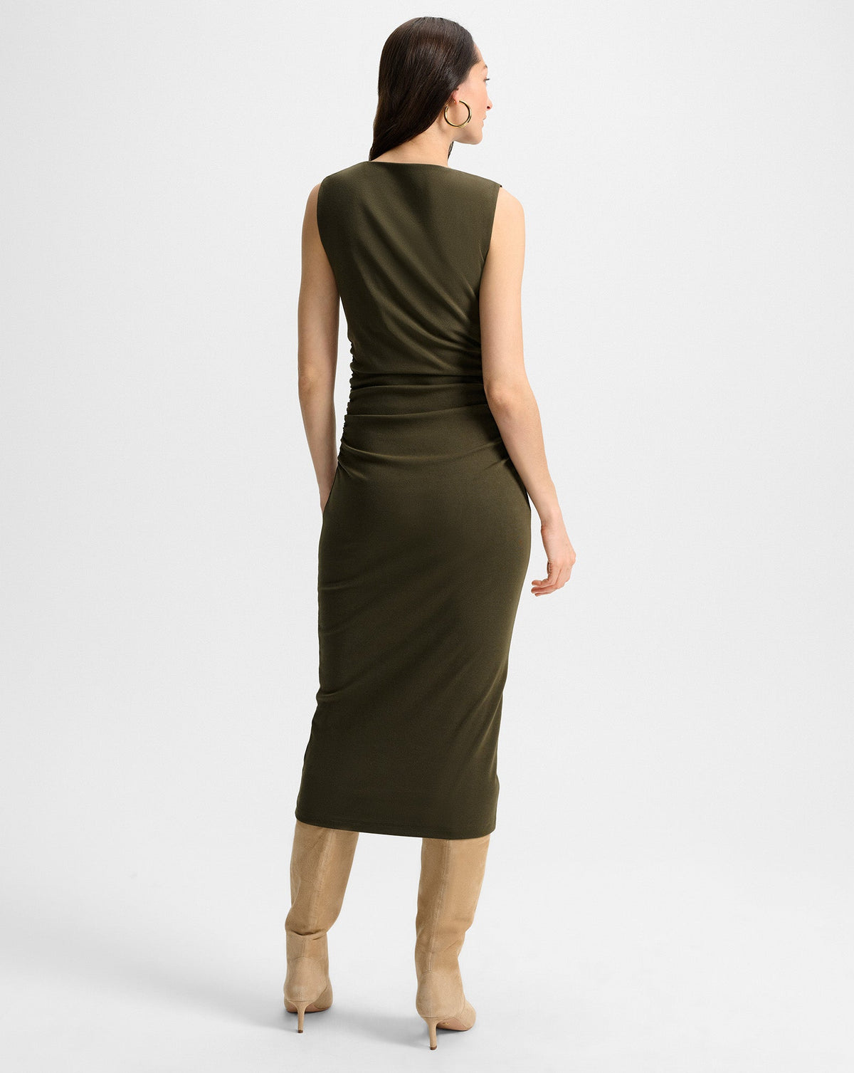 Charissa Stretch-Cotton Midi Dress - Image 4