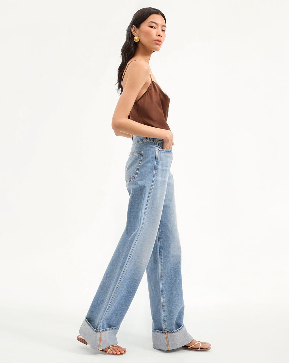 Taylor Cuffed Wide-Leg Jean - Image 3