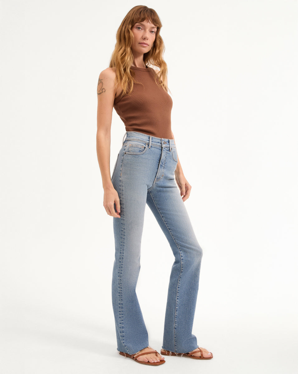 Cameron Raw Hem Bootcut Jean - Image 3