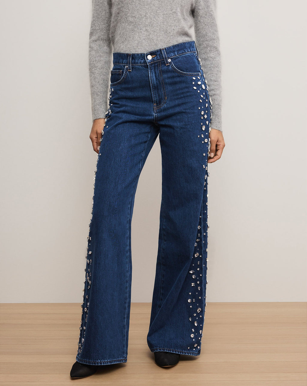 Kasey Embellished Wide-Leg Jean - Image 2