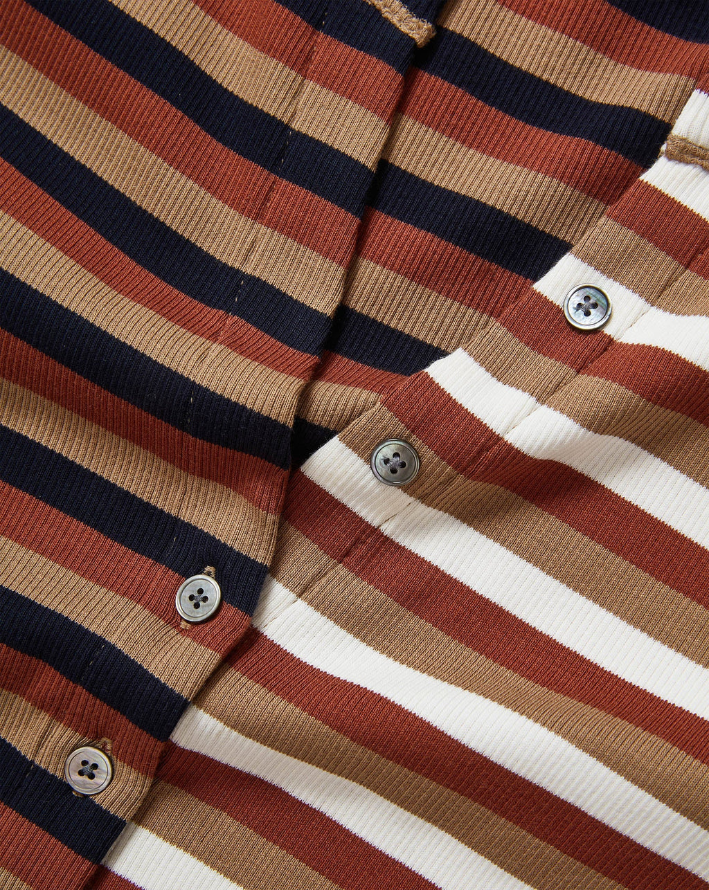 Dilia Striped Button-Down T-Shirt - Image 3