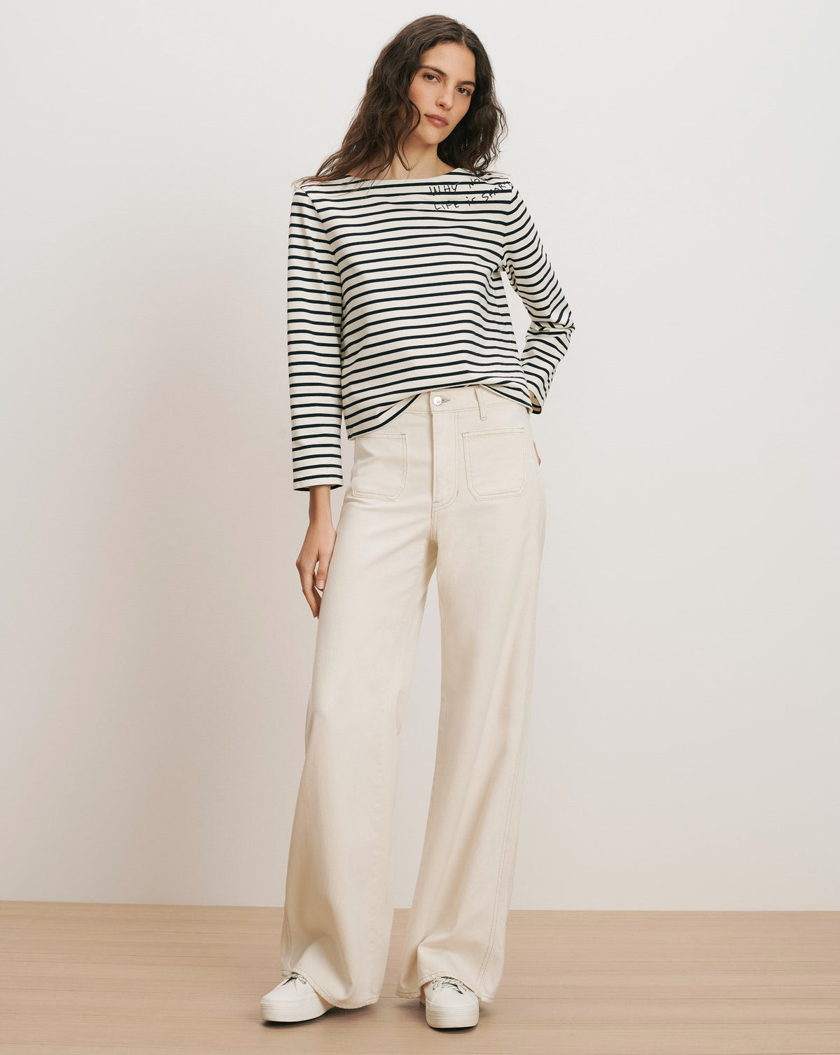 Hovey Embroidered Stripe Top - Image 2