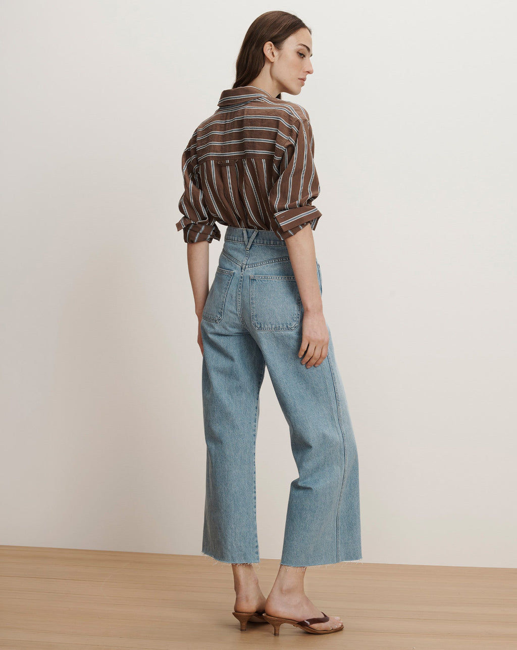 Taylor Cropped Patch-Pocket Wide-Leg Jean - Image 5