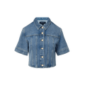 Malcom Cropped Denim Jacket - Image 7