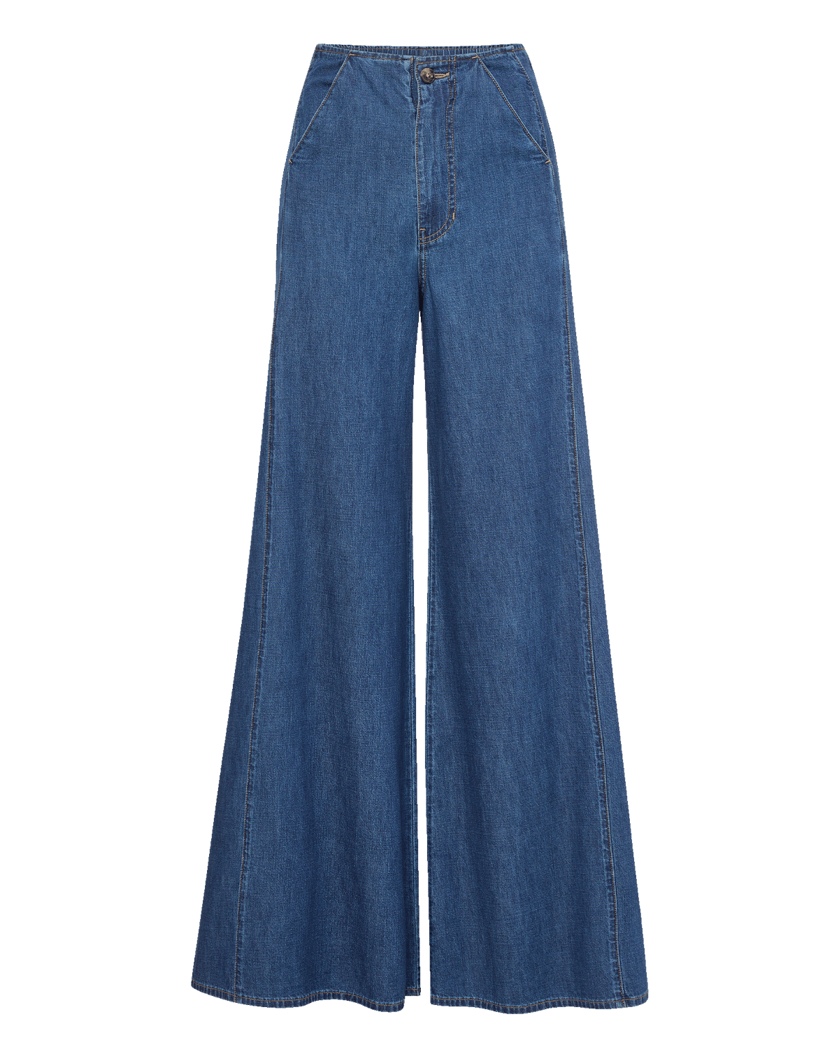 Digby Wide-Leg Chambray Pant - Image 6