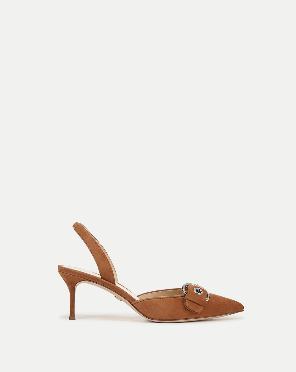 Roxy Suede Slingback Pump