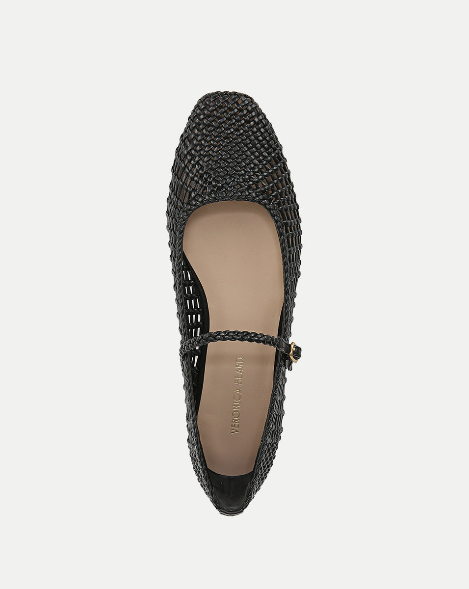 Ellie Woven-Leather Flat - Image 4