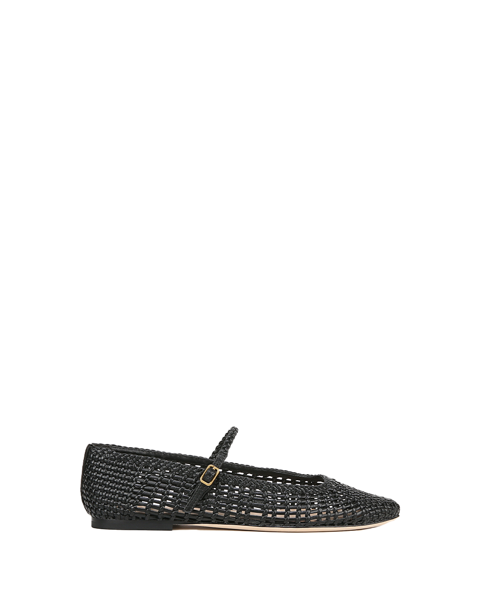 Ellie Woven-Leather Flat - Image 8