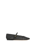 Ellie Woven-Leather Flat - Image 8