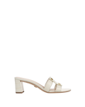 Via Croc-Embossed Mid-Heel Sandal - Image 6