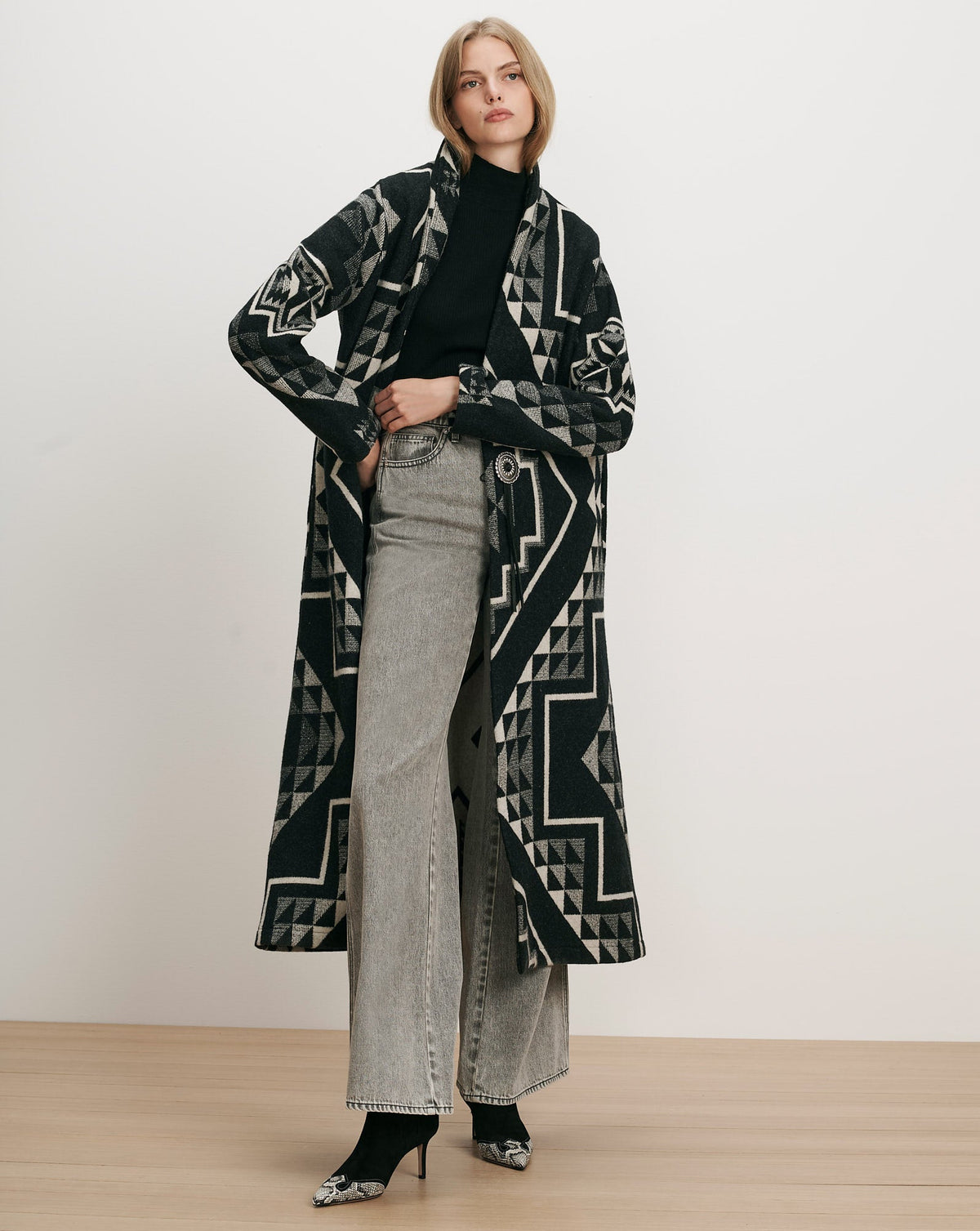 Long Wool Bolero Coat