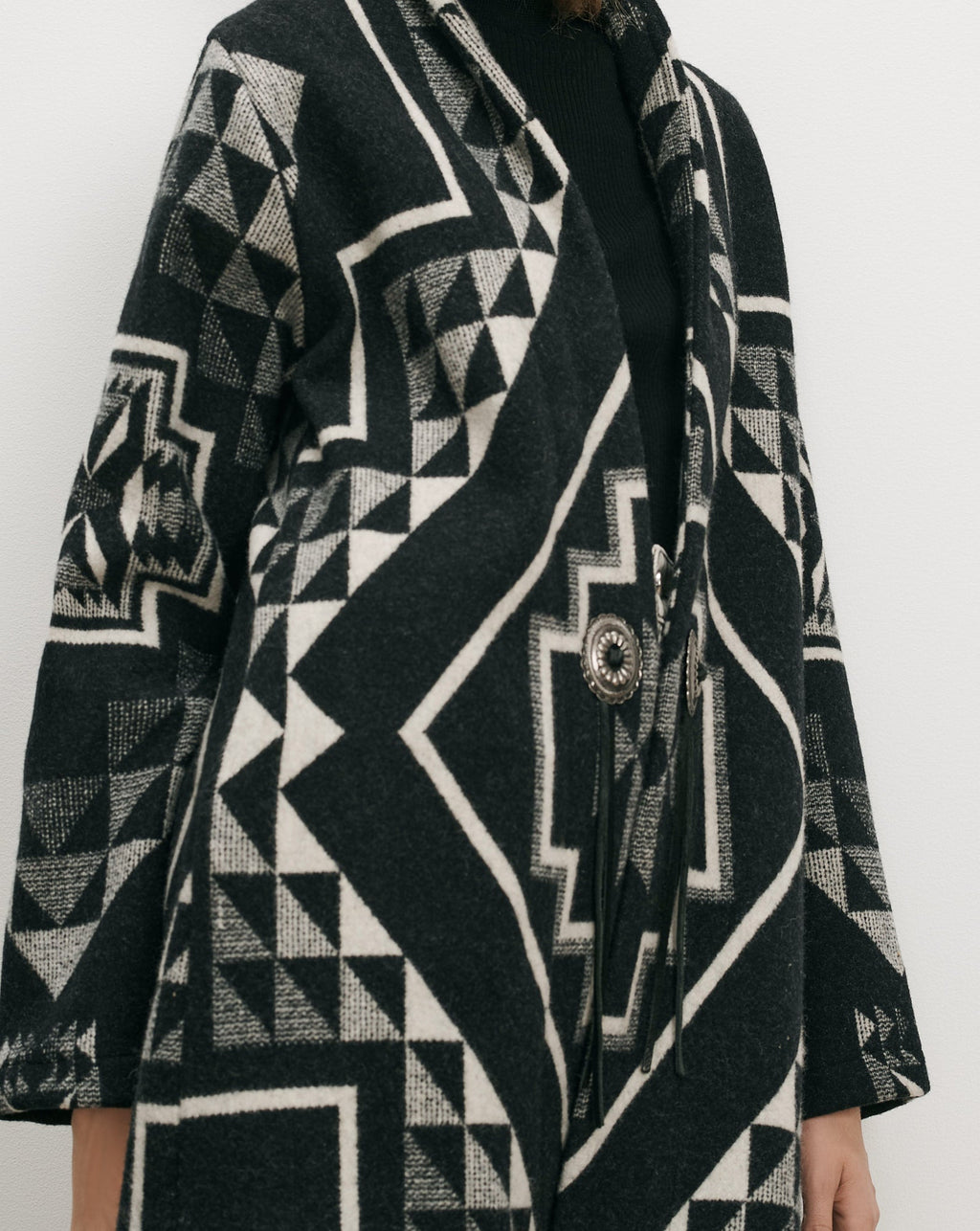 Long Wool Bolero Coat - Image 4