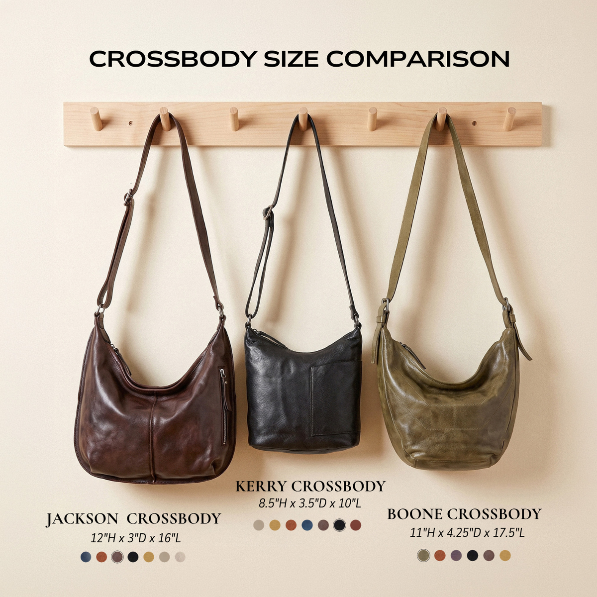 Jackson Leather Crossbody Bag - Image 3