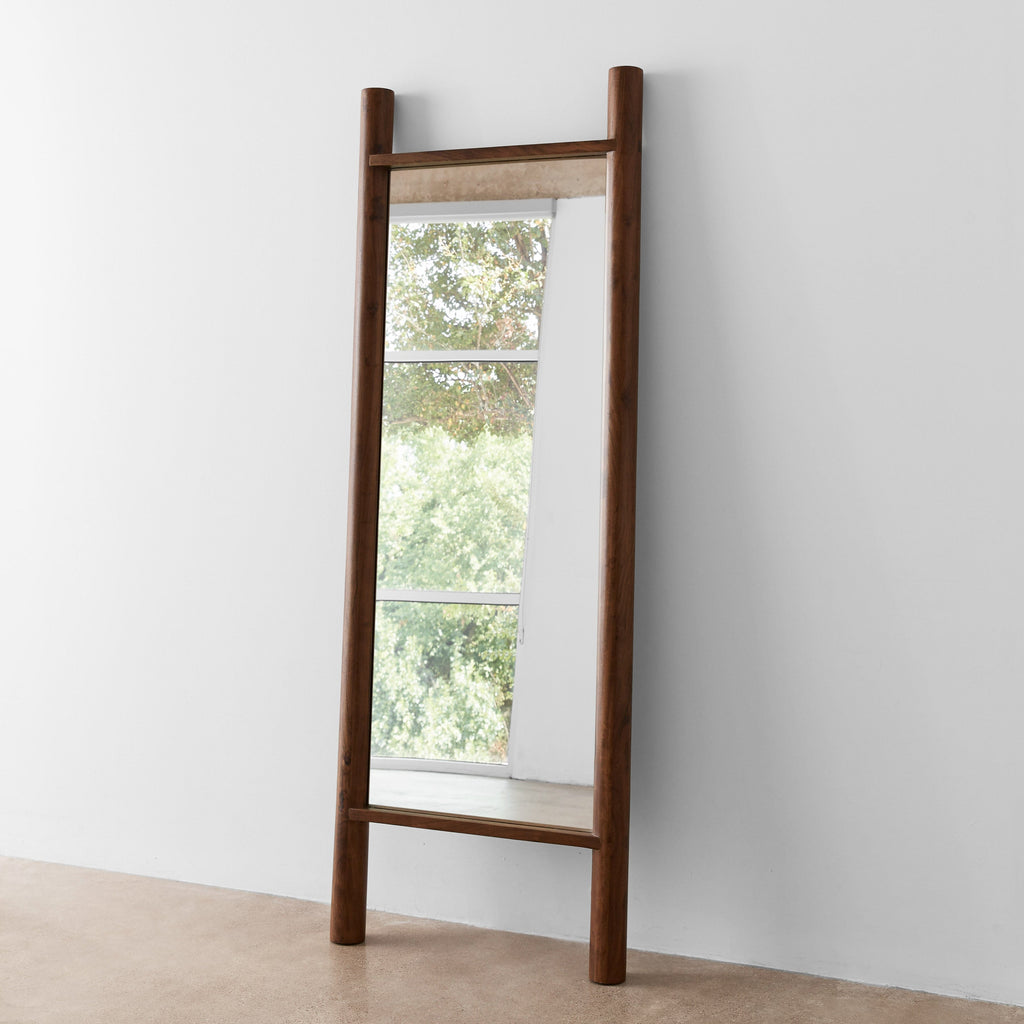 Johar Wood Floor Mirror