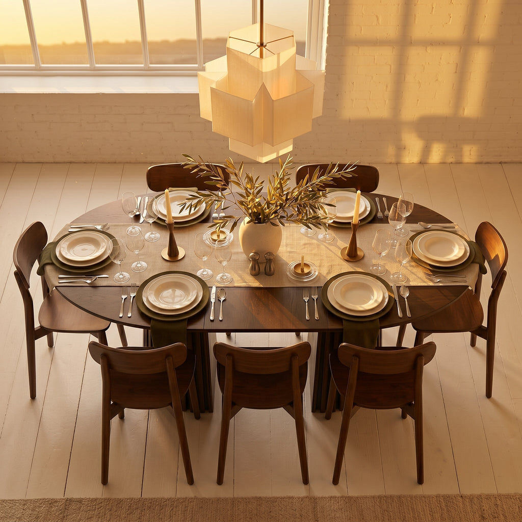 Kanso Round Extendable Dining Table - Image 6