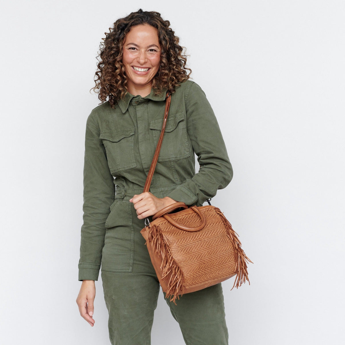 Grit Leather Crossbody Bag - Image 5