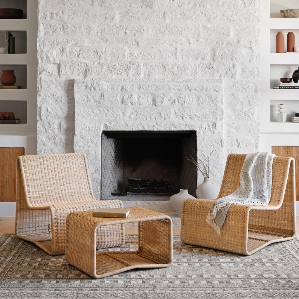 Liang Wicker Ottoman - Image 2