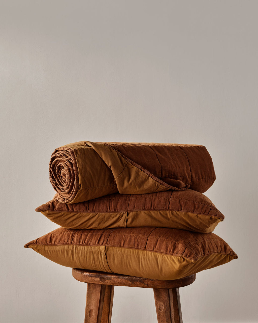 Linen Box Quilted Sham Set (Tobacco) - Image 5
