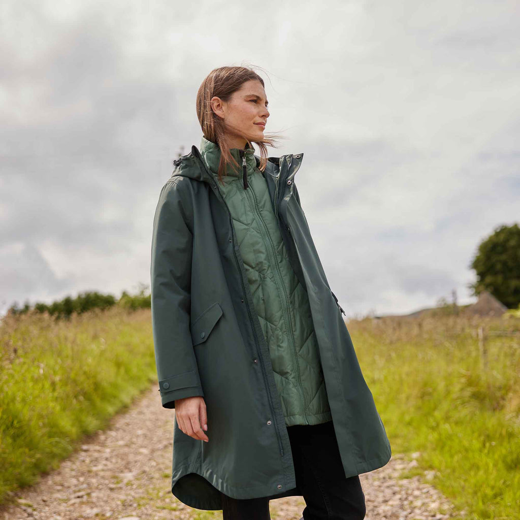 Lyra Womens Waterproof 3in1 Jacket - Racing Green - Image 14