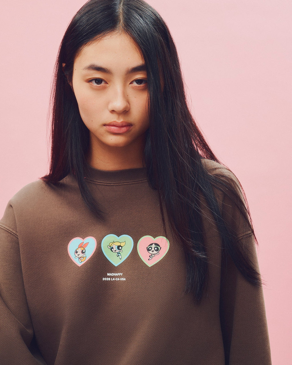 The Powerpuff Girls Three Hearts Crewneck - Image 3