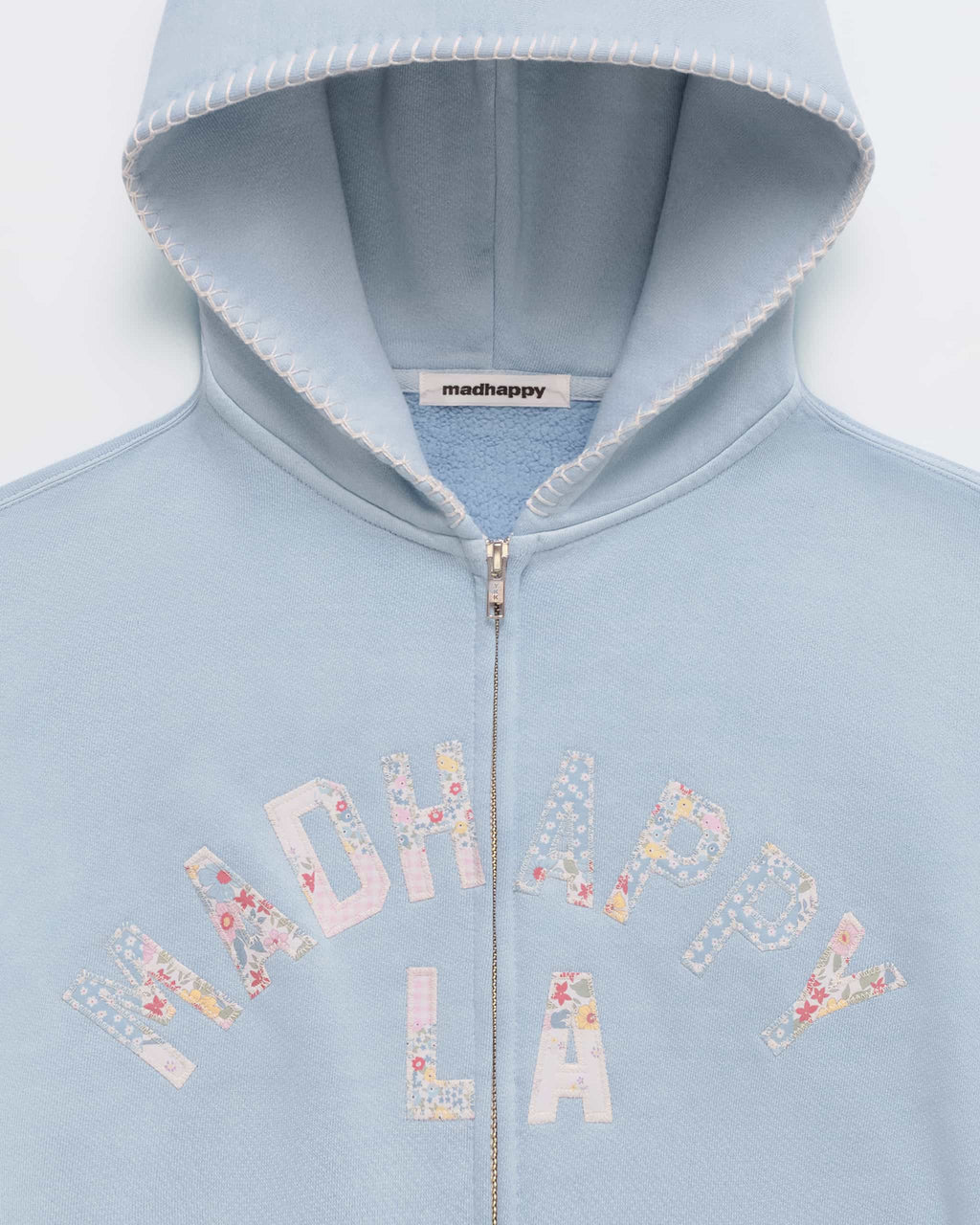 Madhappy LA Patchwork Fleece Zip Up - Image 2